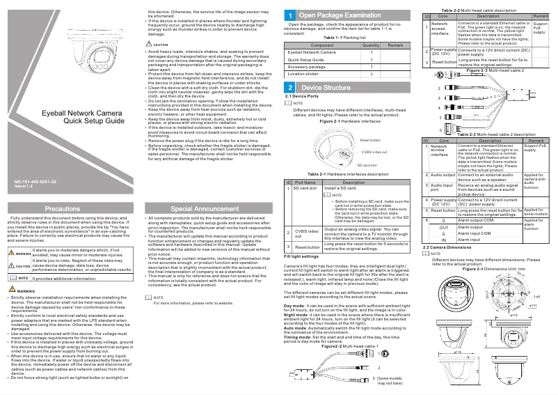Page 1 de la notice Manuel utilisateur Ernitec 0070-08112