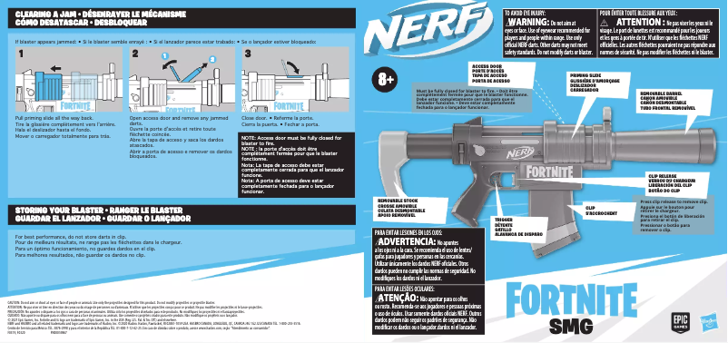 Página 1 del manual Manual de usuario Nerf Fortnite SMG