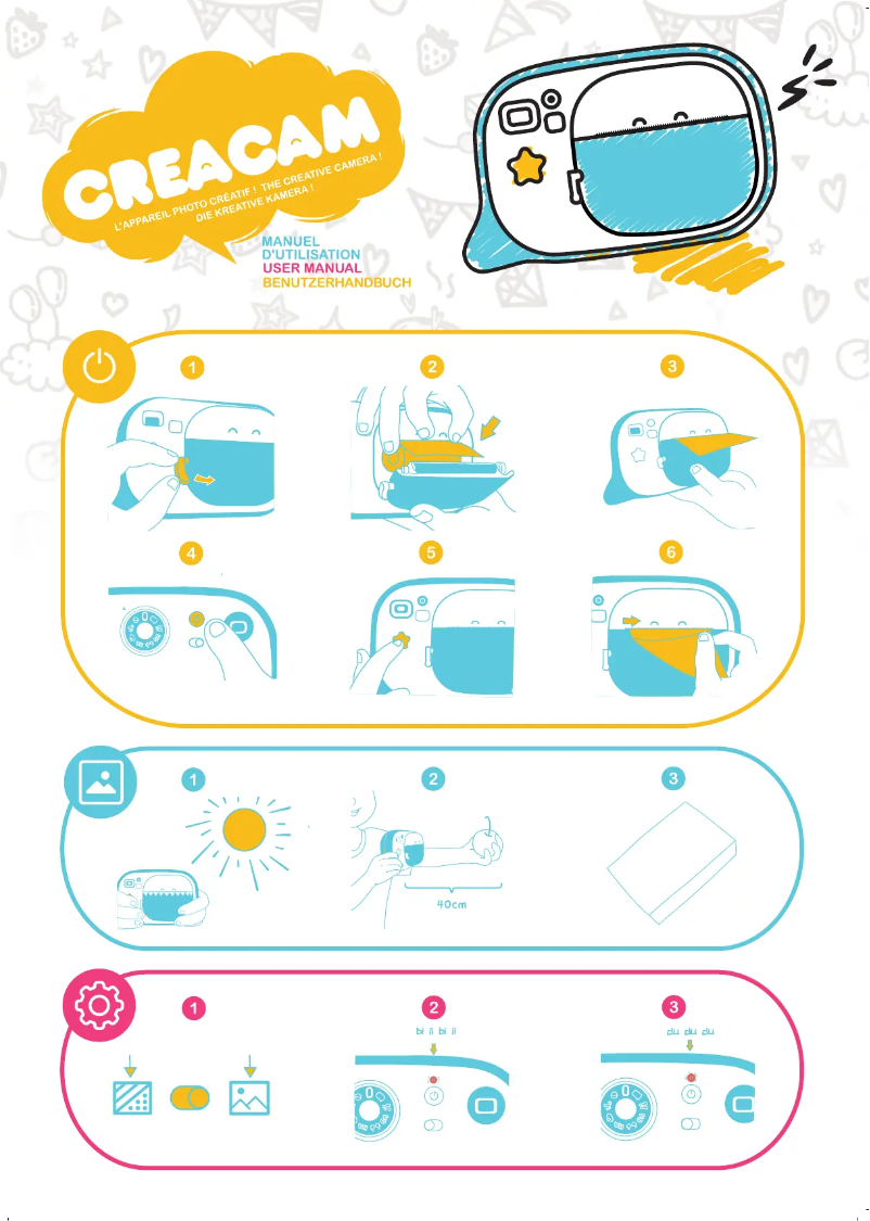 Page 1 de la notice Manuel utilisateur Creacam Photo Créatif