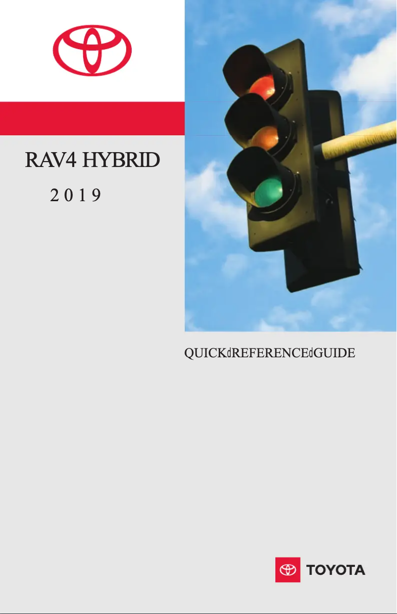 Page 1 de la notice Manuel utilisateur Toyota RAV4 Hybrid (2019)