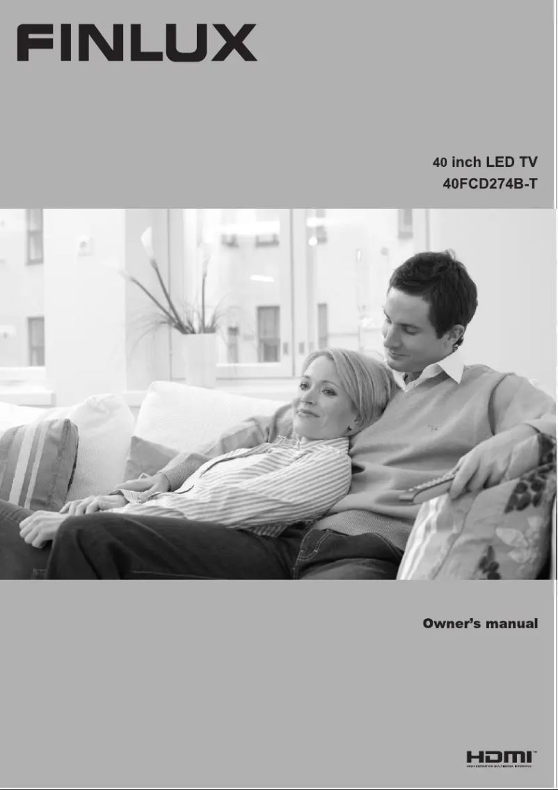 Page 1 de la notice Manuel utilisateur Finlux 40FCD274B-T
