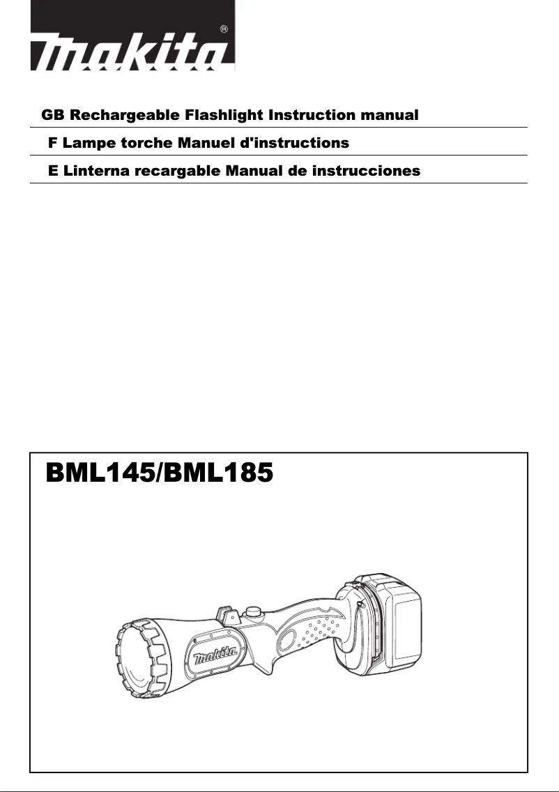 Page 1 de la notice Manuel utilisateur Makita BML185W