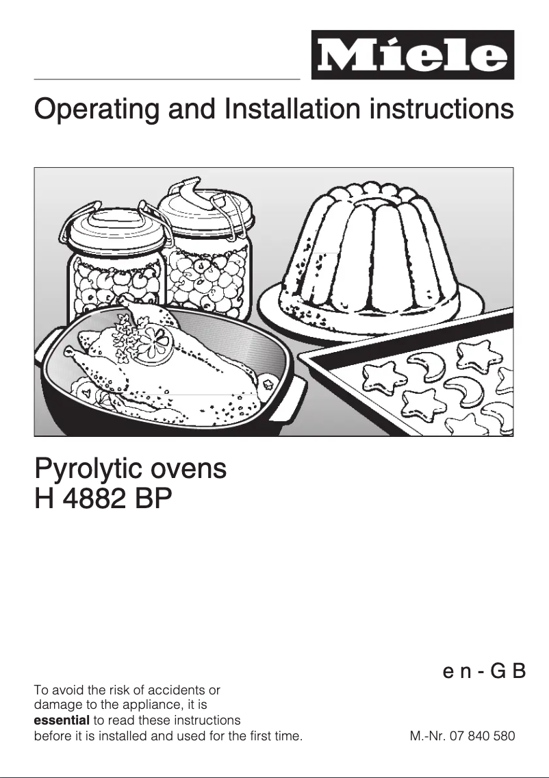 Página 1 del manual Manual de usuario Miele H 4882 BP