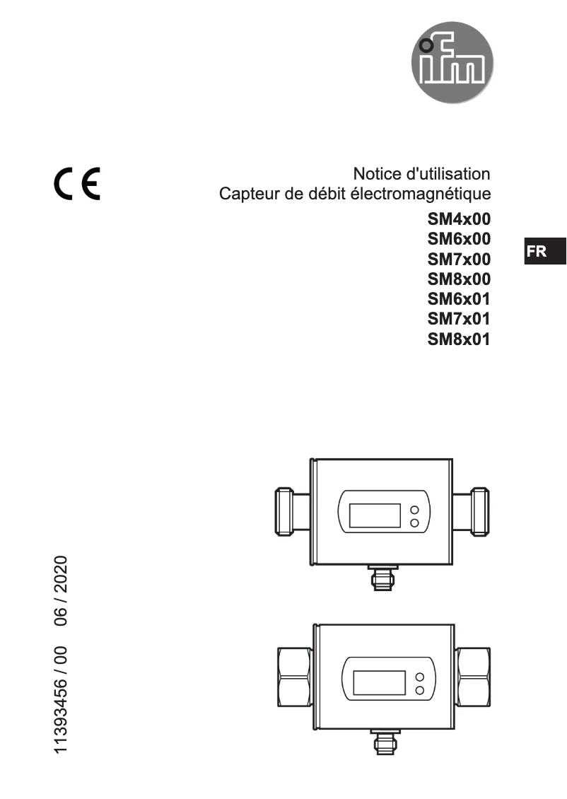 Page 1 de la notice Manuel utilisateur IFM SM6400