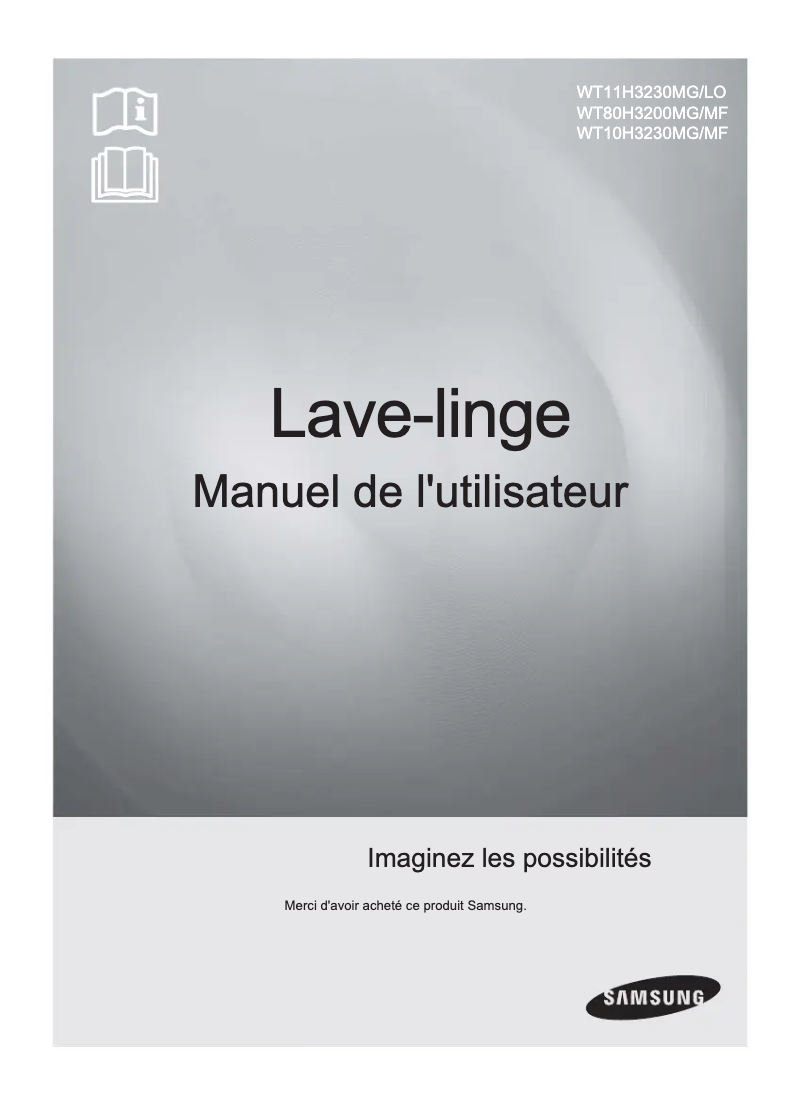 Página 1 del manual Manual de usuario Samsung WT11H3230MG