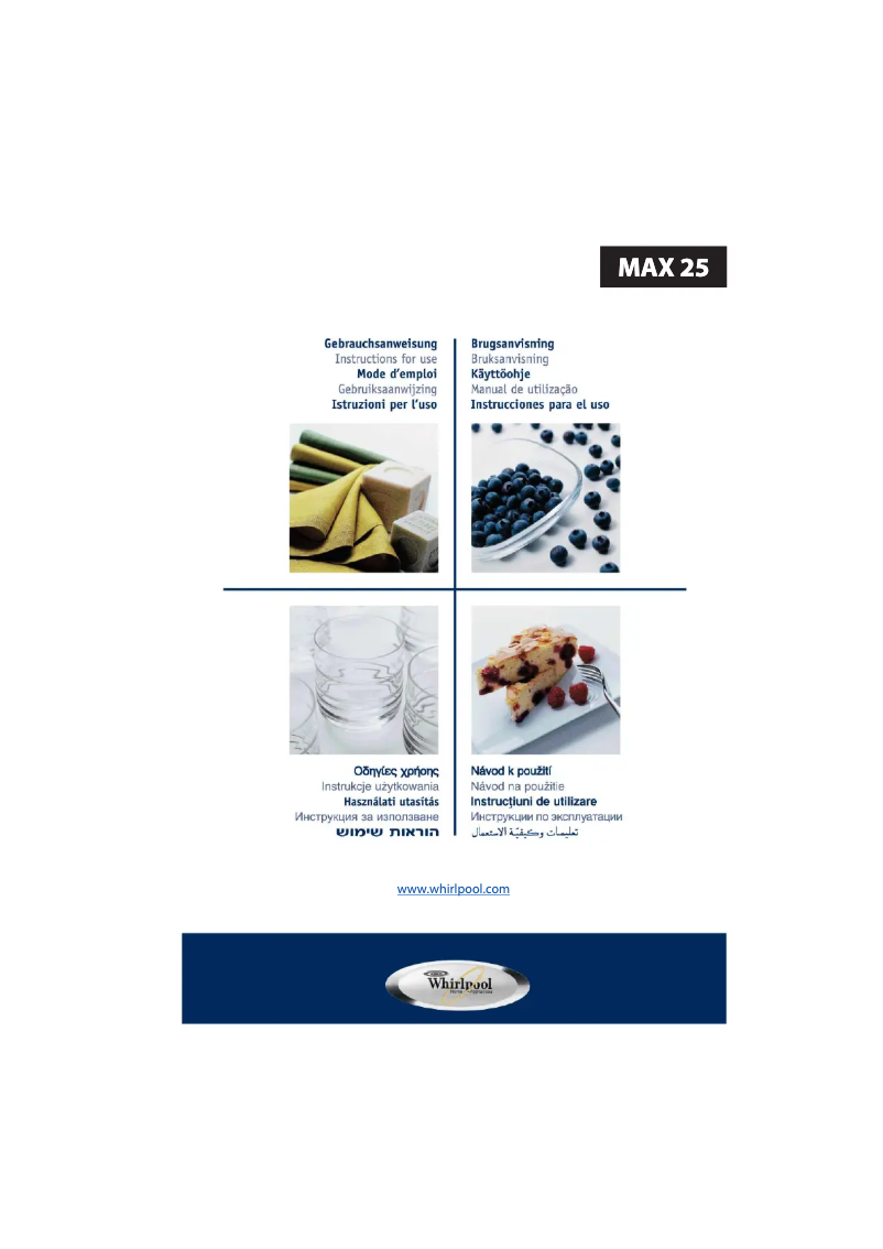 Page 1 de la notice Manuel utilisateur Whirlpool MAX 25