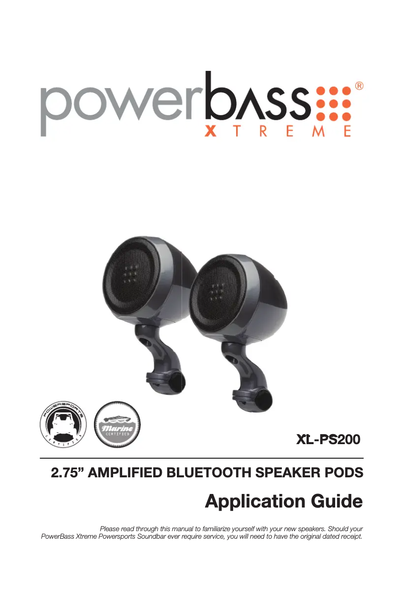 Página 1 del manual Manual de usuario PowerBass XL-PS200