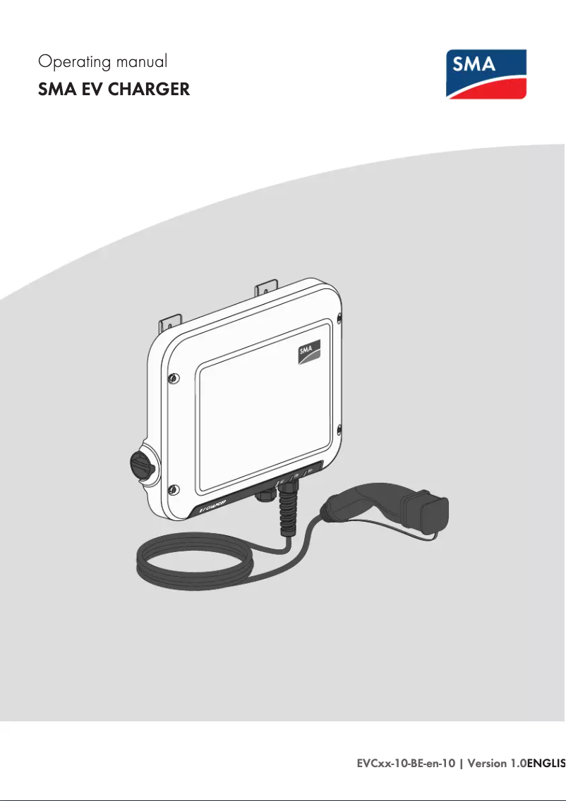 Page 1 de la notice Manuel utilisateur SMA 1PH EV Charger 7.4