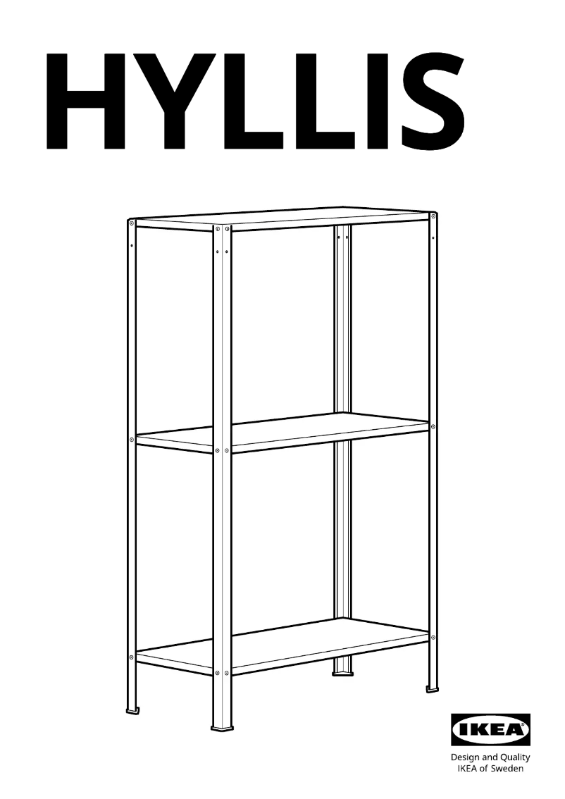 Page 1 de la notice Manuel utilisateur Ikea HYLLIS 304.283.26