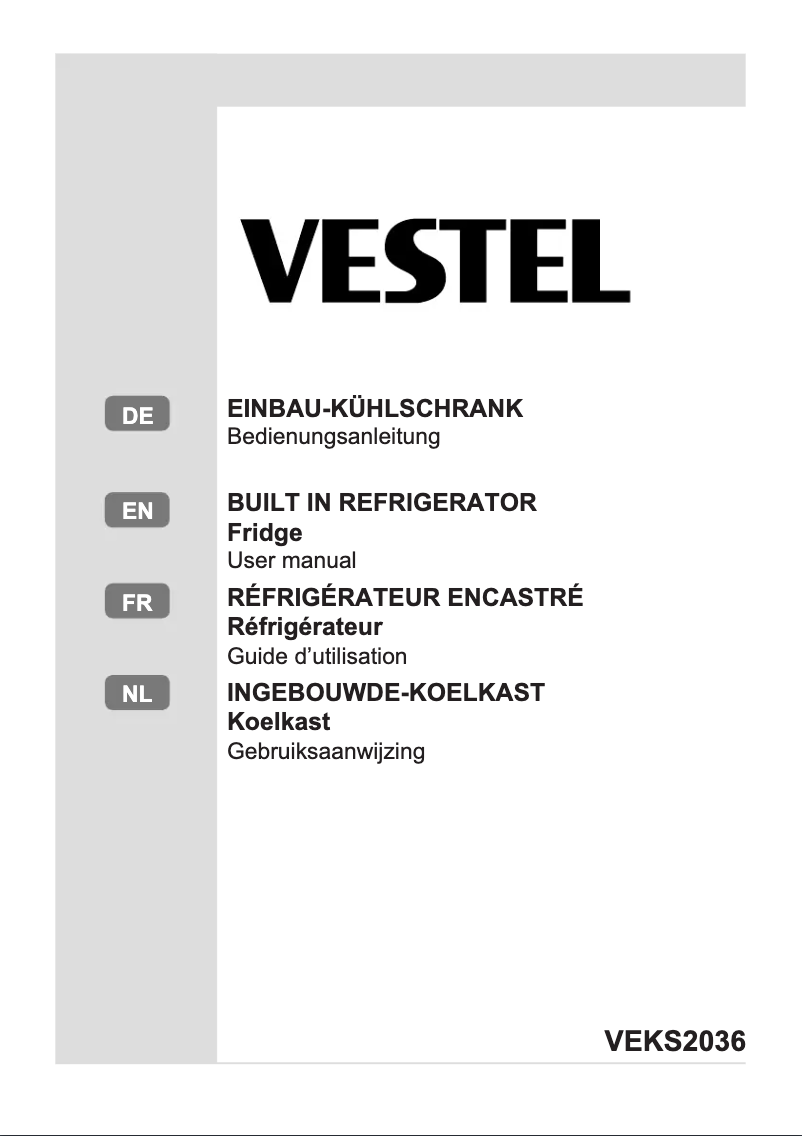 Page 1 de la notice Manuel utilisateur Vestel VEKS2036