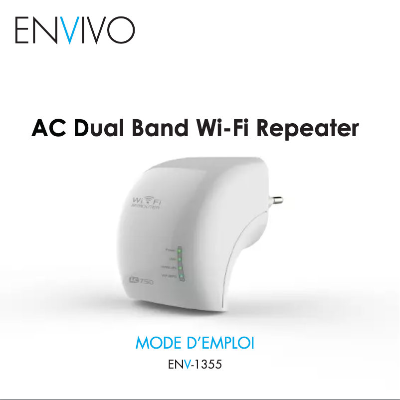 Page 1 de la notice Manuel utilisateur Envivo ENV-1355