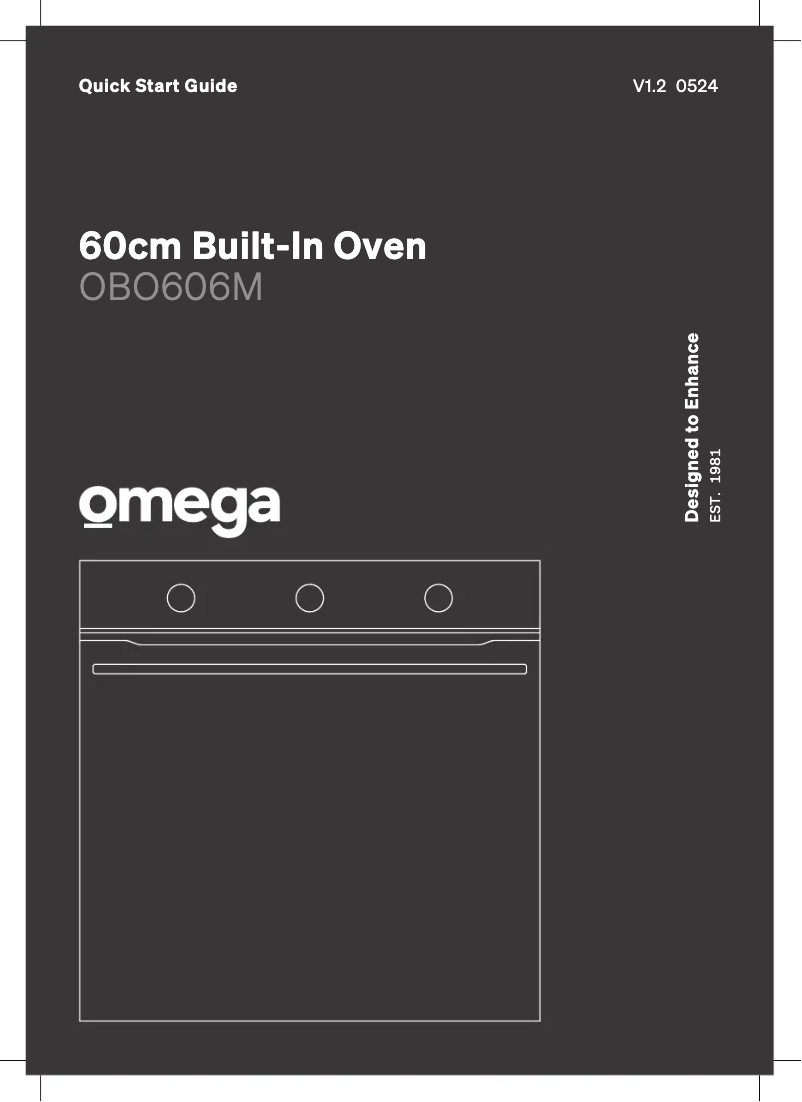 Page 1 de la notice Guide de démarrage rapide Omega OBO606M