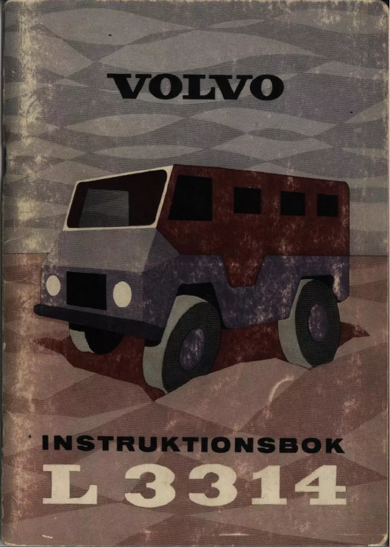 Page 1 de la notice Manuel utilisateur Volvo L3314 (1963)
