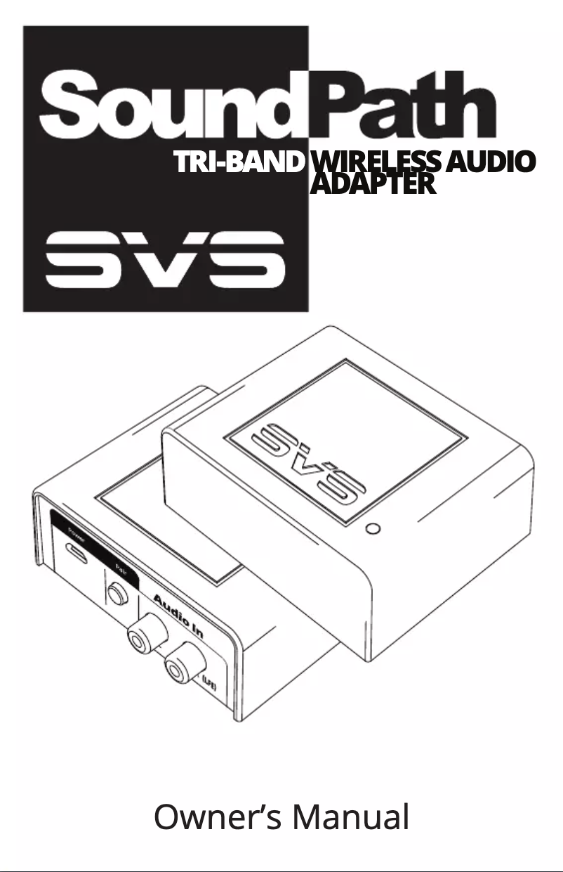 Page 1 of the manual User Manual SVS SoundPath Tri-Band Wireless Audio Adapter