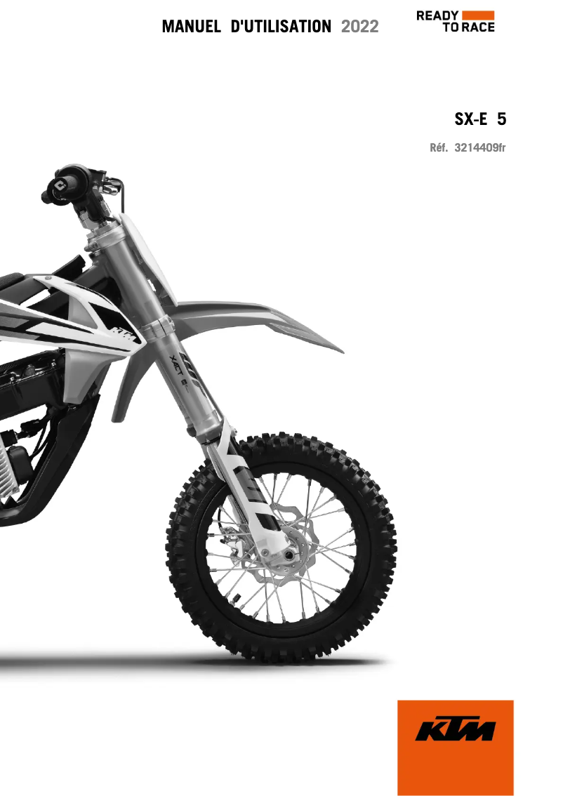 Page 1 of the manual User Manual KTM SX-E 5 (2022)