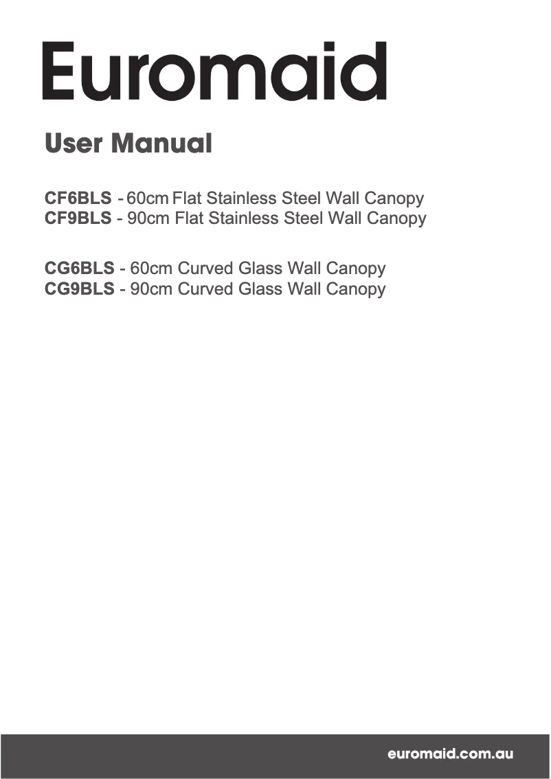 Página 1 del manual Manual de usuario Euromaid CF9BLS