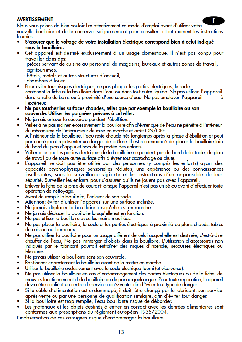 Page 1 de la notice Manuel utilisateur DeLonghi Icona Vintage