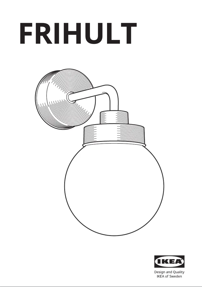 Page 1 de la notice Manuel utilisateur Ikea FRIHULT 404.316.01