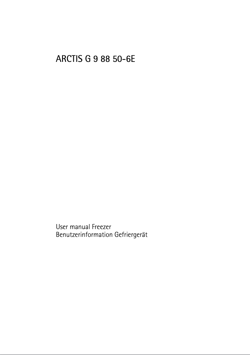 Page 1 de la notice Manuel utilisateur AEG AG98850-6E