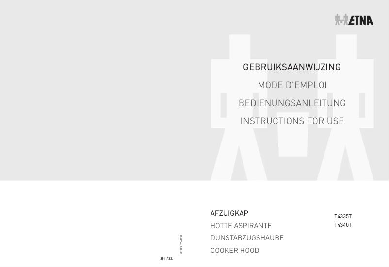 Page 1 de la notice Manuel utilisateur Etna T4340T