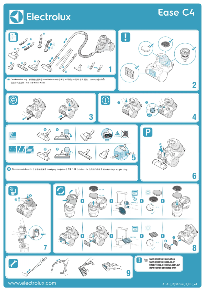 Page 1 de la notice Manuel utilisateur Electrolux Ease C4 EC41-6SW
