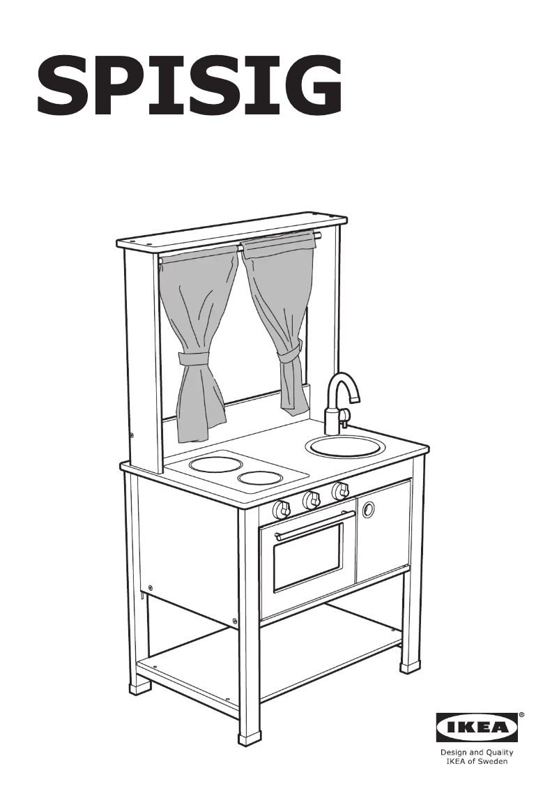 Page 1 de la notice Manuel utilisateur Ikea SPISIG 904.171.98