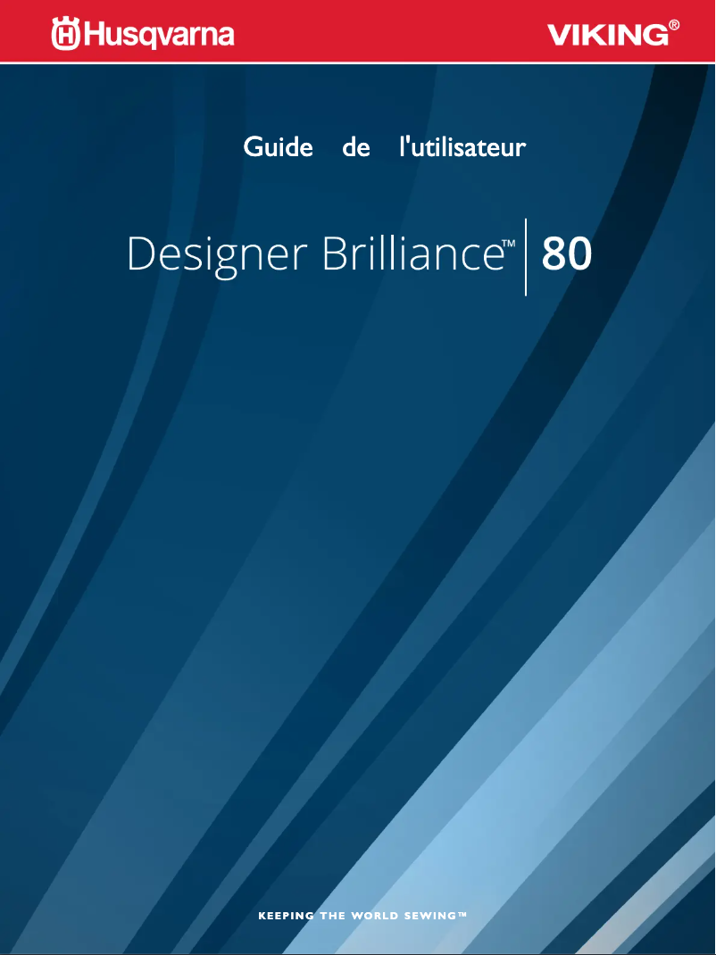 Page 1 of the manual User Manual Husqvarna-Viking Designer Brilliance 80