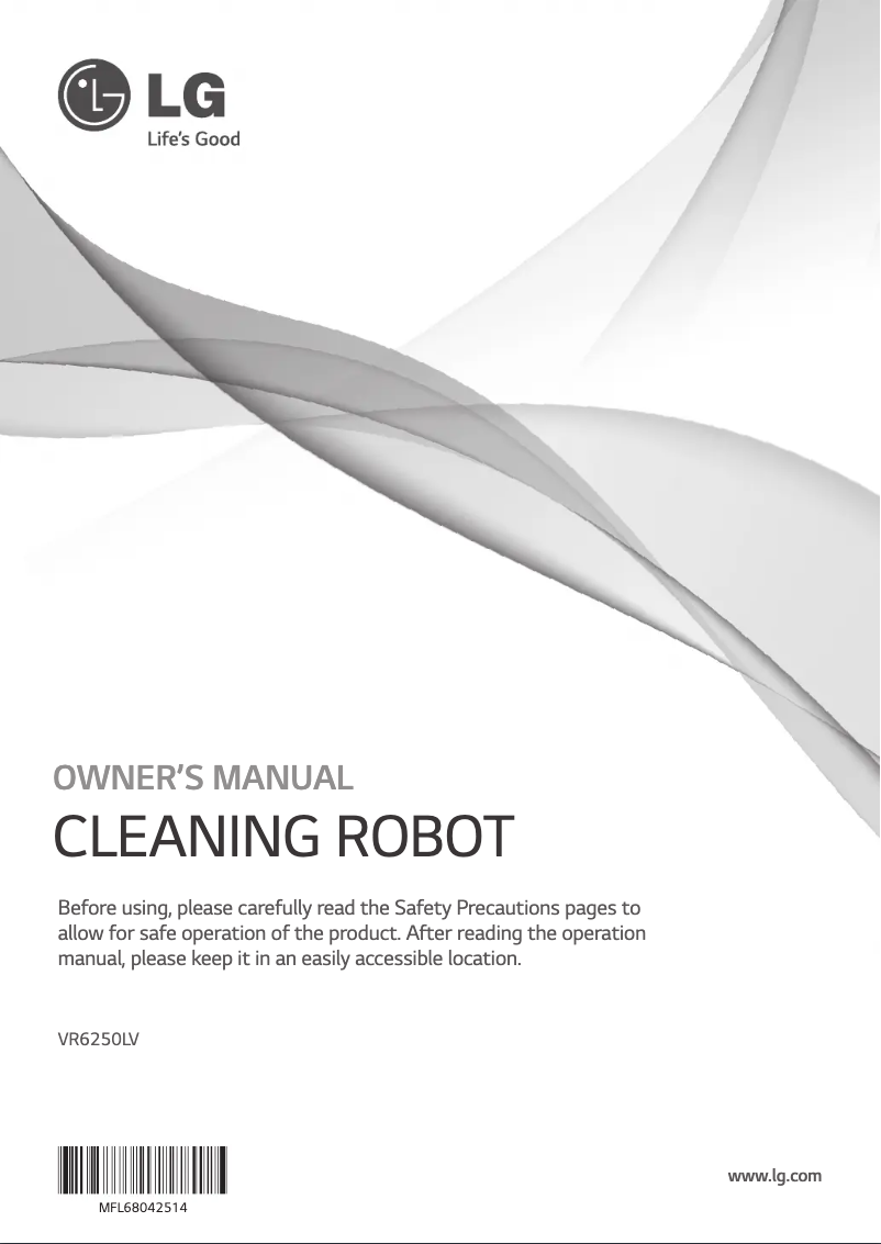 Page 1 de la notice Manuel utilisateur LG VR6250LV