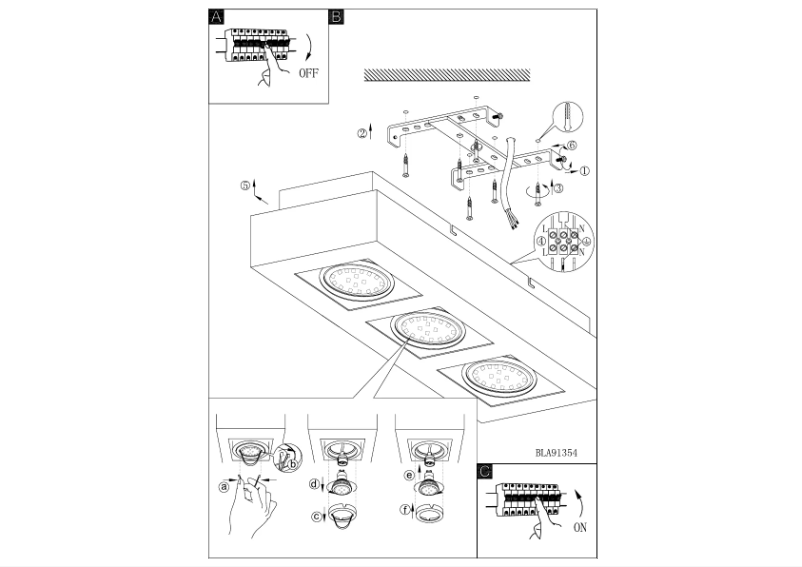 Page 1 de la notice Manuel utilisateur Eglo Loke 1