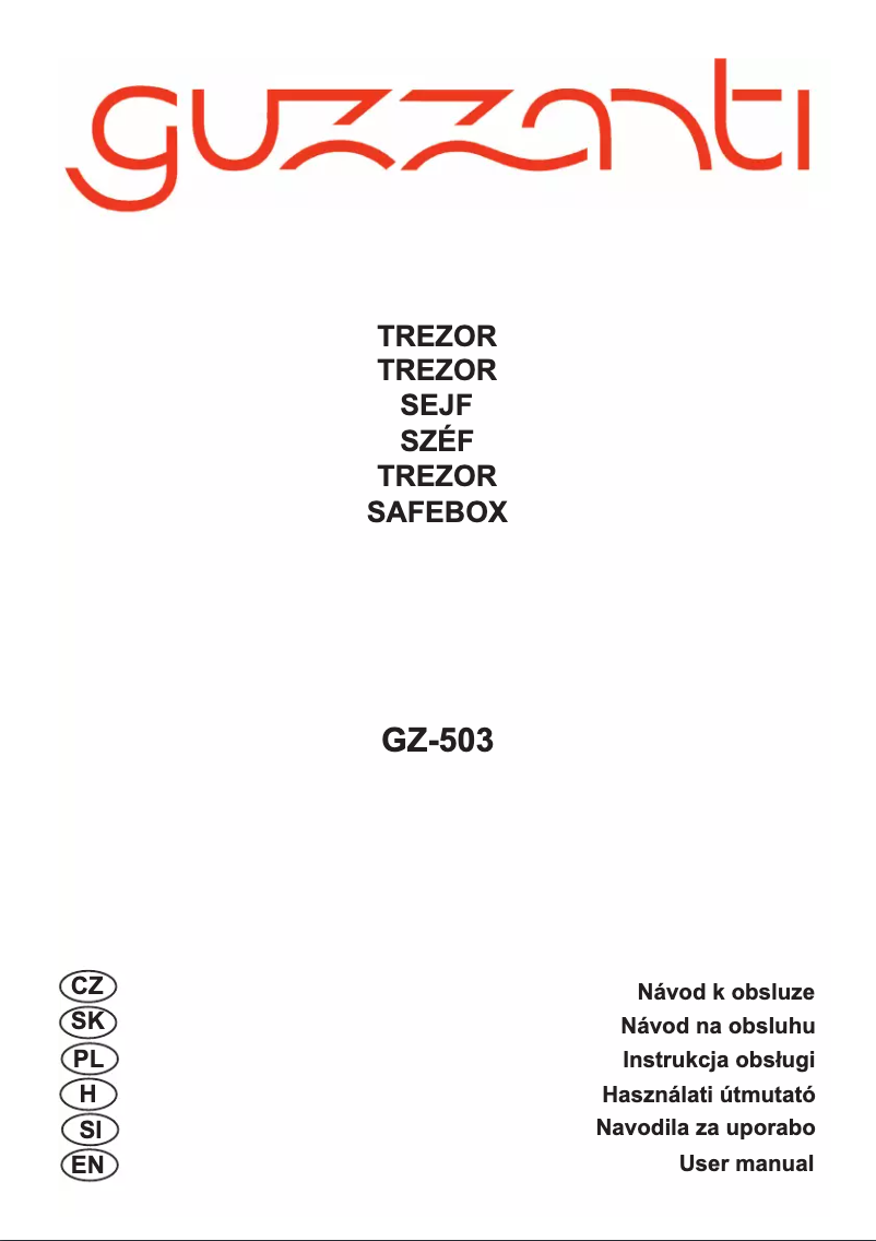 Página 1 del manual Manual de usuario Guzzanti GZ-503