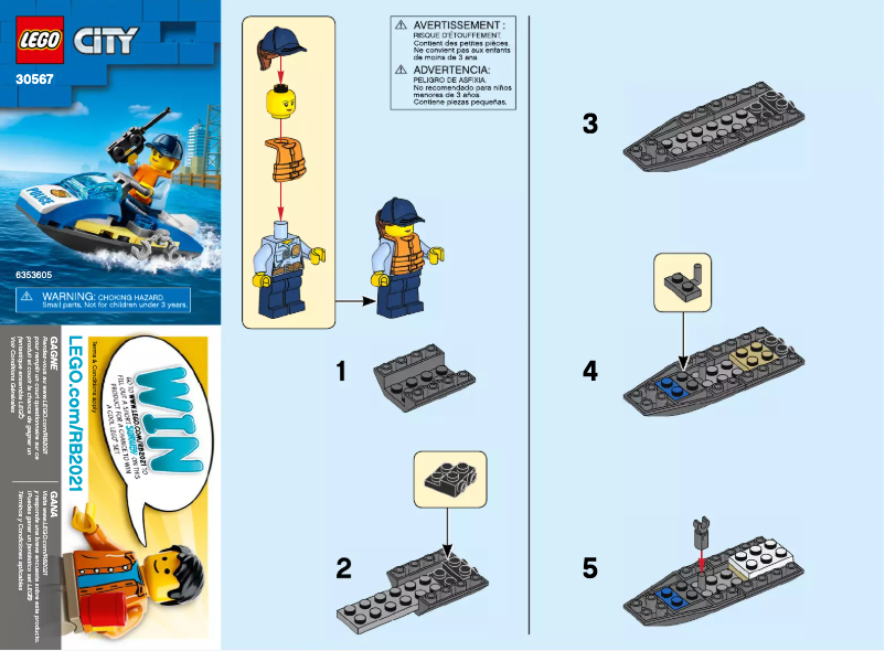 Page 1 de la notice Manuel utilisateur Lego City 30567