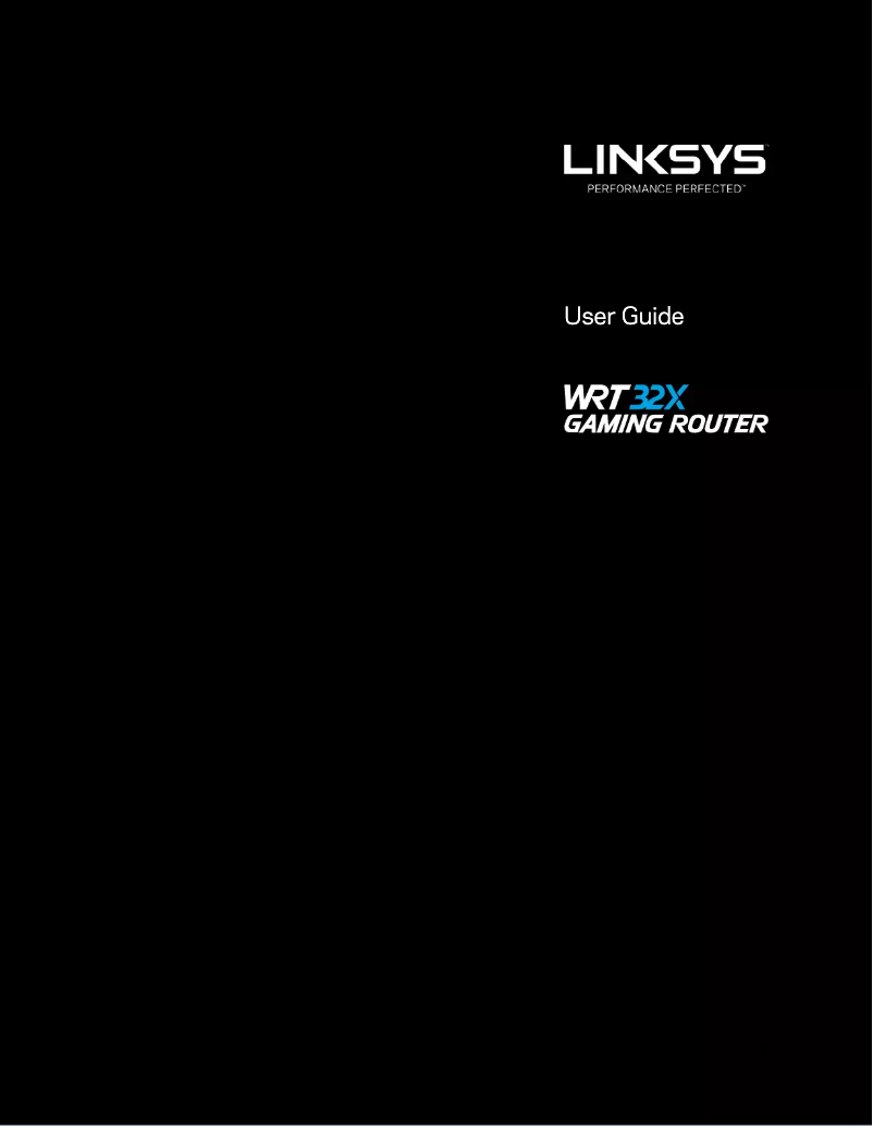 Page 1 de la notice Manuel utilisateur Linksys WRT32X