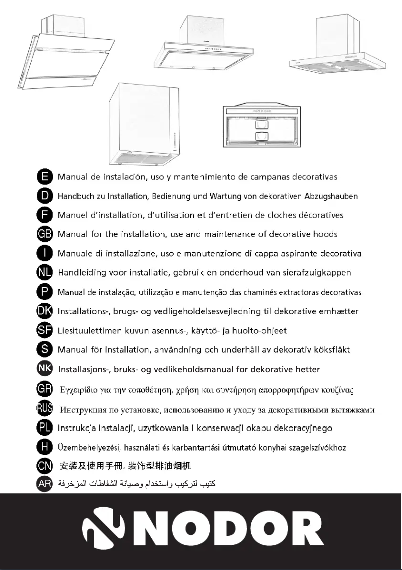 Página 1 del manual Manual de usuario Nodor Isla Cube