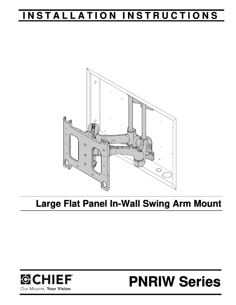 Page 1 de la notice Manuel utilisateur Chief PNRIW2000B