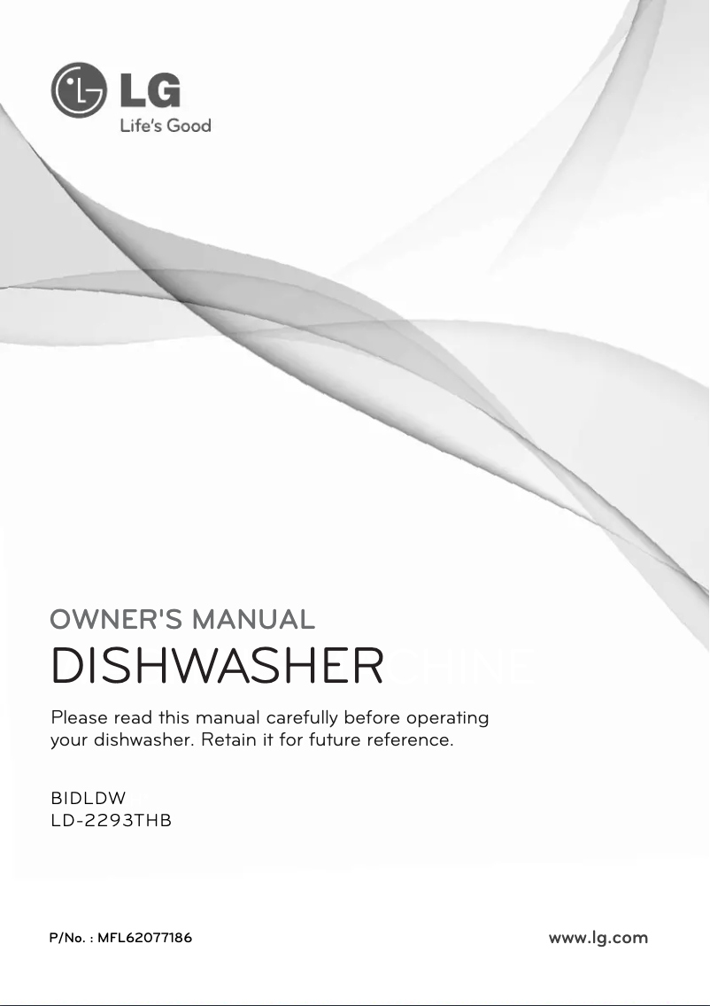 Page 1 of the manual User Manual LG BIDLDW