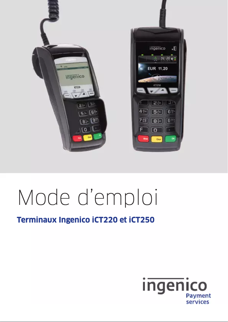 Página 1 del manual Manual de usuario Ingenico ICT220