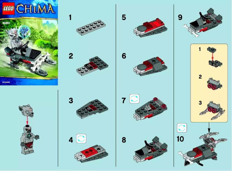 Página 1 del manual Manual de usuario Lego Winzar's Pack Patrol 30251