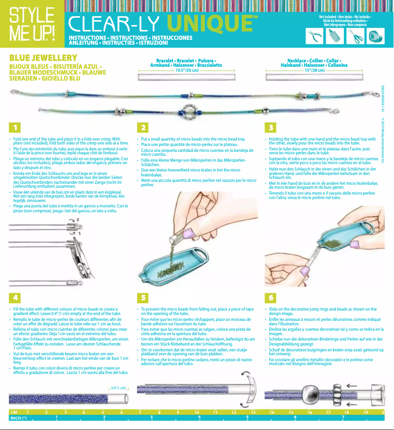 Page 1 de la notice Manuel utilisateur Style Me Up Clear-Ly Unique Medium Box