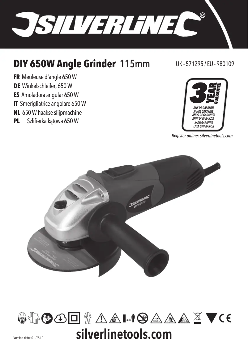 Page 1 de la notice Manuel utilisateur Silverline 571295