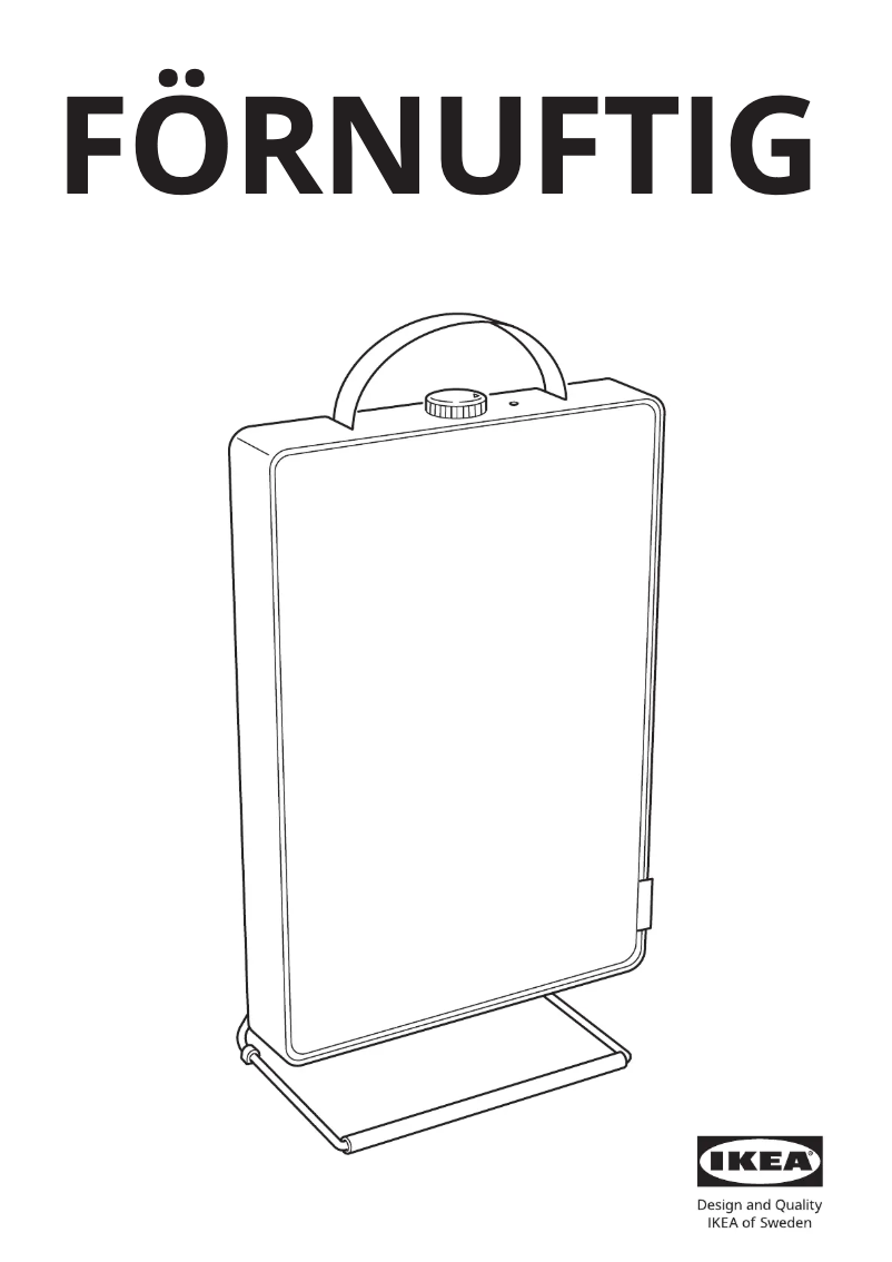 Page 1 de la notice Manuel utilisateur Ikea FÖRNUFTIG 404.880.65