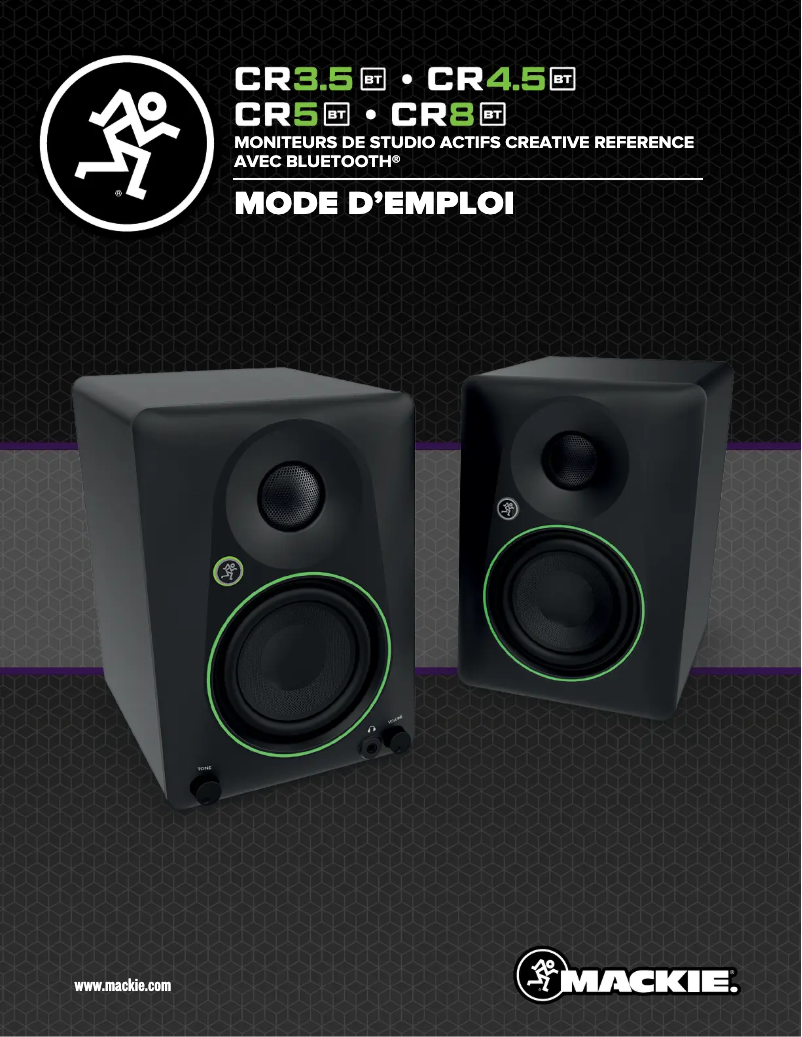 Page 1 de la notice Manuel utilisateur Mackie CR8BT