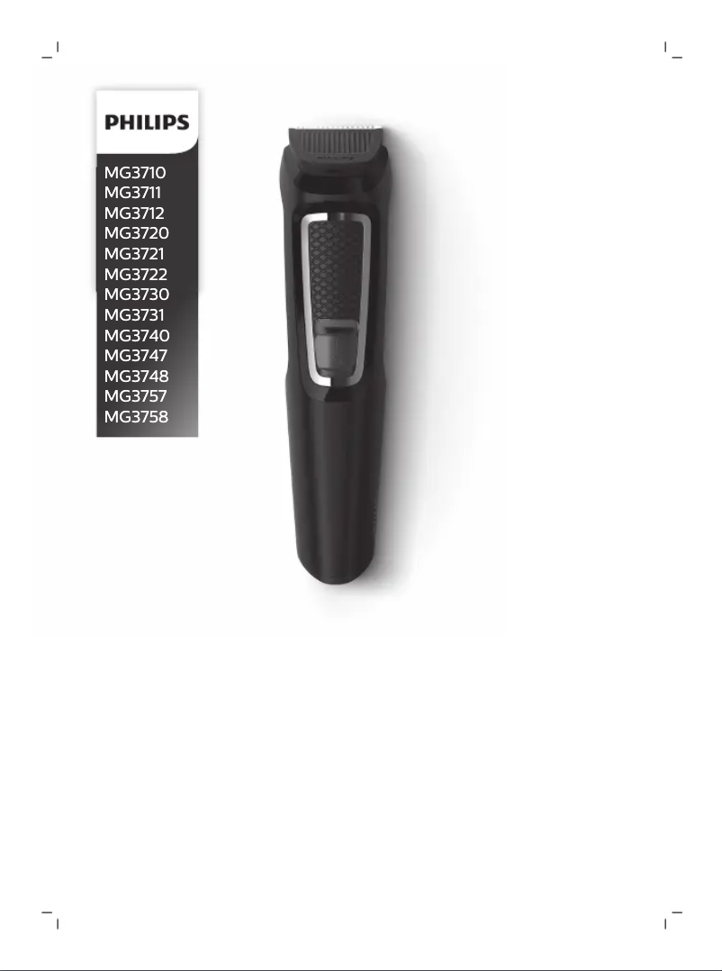 Page n°1 - Manuel utilisateur Philips Series 3000 MG3711