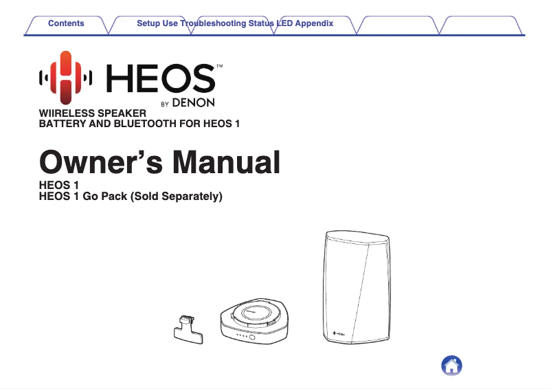 Page 1 de la notice Manuel utilisateur Denon Go Pack