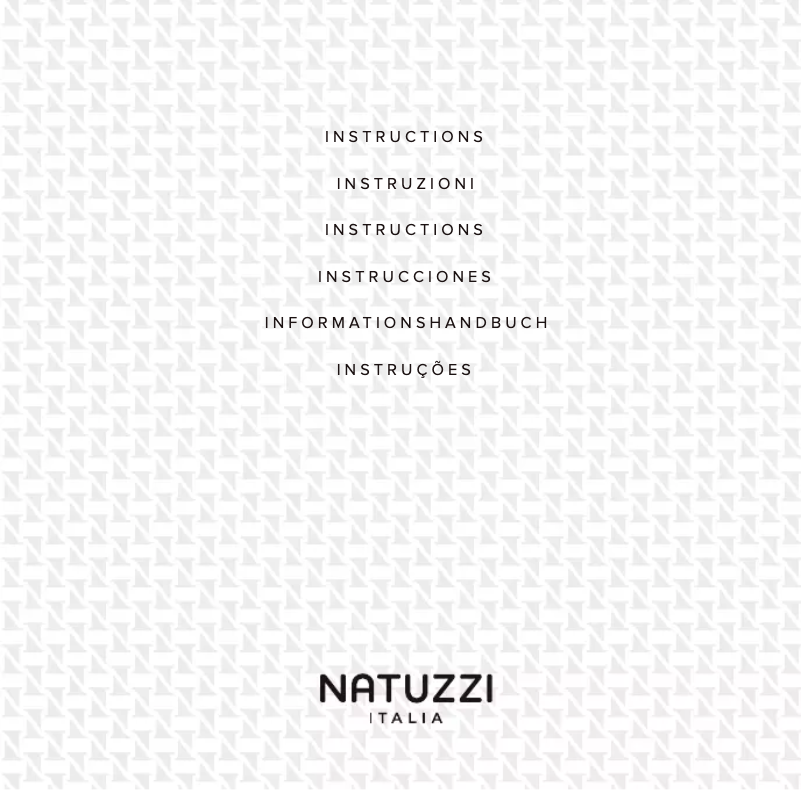 Page 1 de la notice Manuel utilisateur Natuzzi Notturno