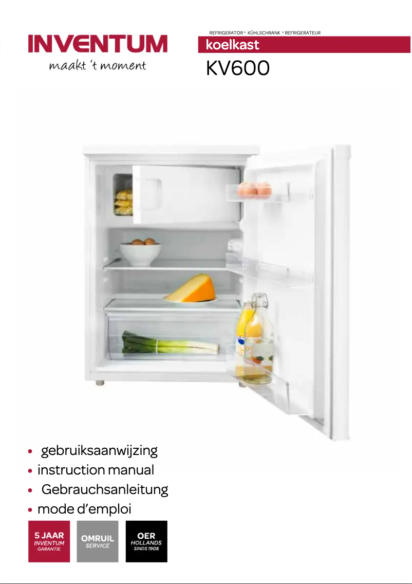 Página 1 del manual Manual de usuario Inventum KV600