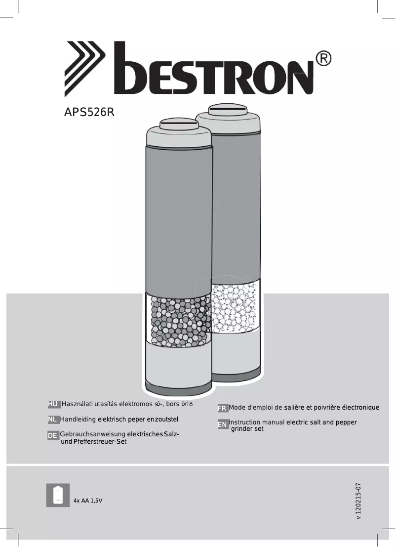 Page 1 of the manual User Manual Bestron APS526R