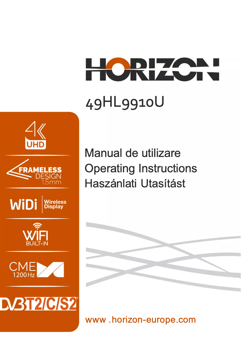Page 1 de la notice Manuel utilisateur Horizon 49HL9910U