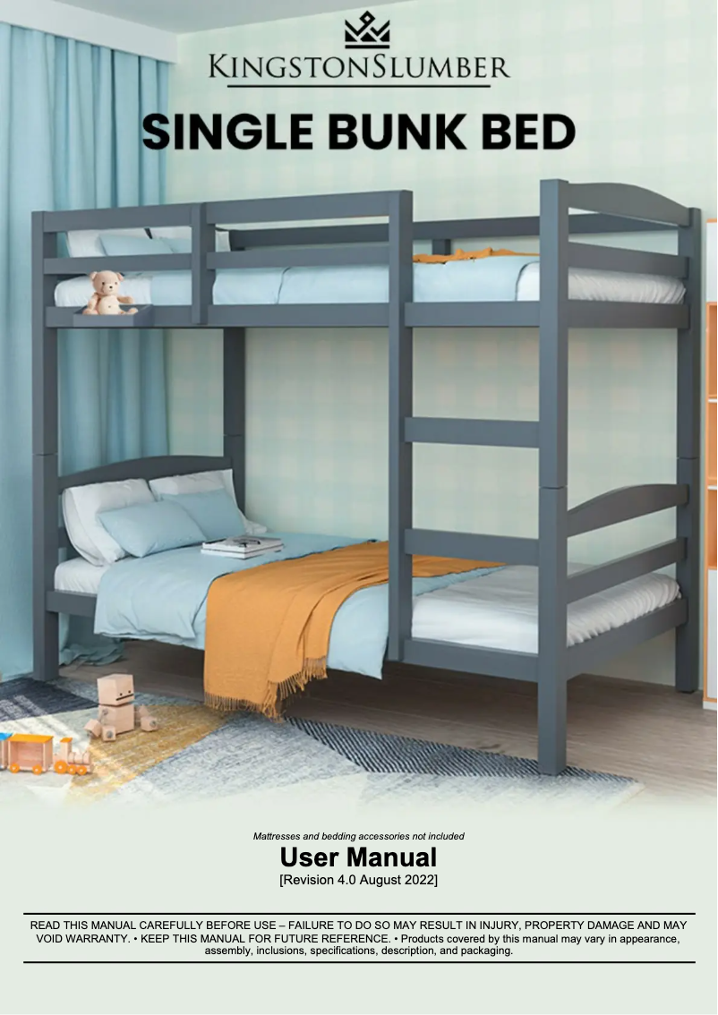 Page 1 de la notice Manuel utilisateur Kingston Slumber FURBBDKNGA14HG