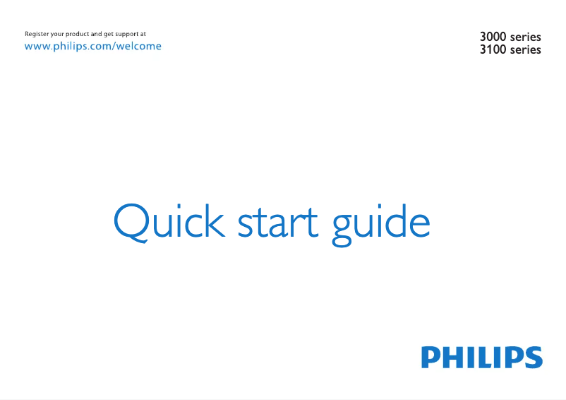 Page n°1 - Guide de démarrage rapide Philips 42PFL3018T