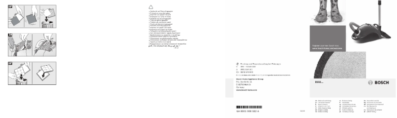 Page 1 de la notice Manuel utilisateur Bosch BSG81455
